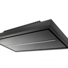 AURA ZWART 90 cm plafond-afzuigkap -