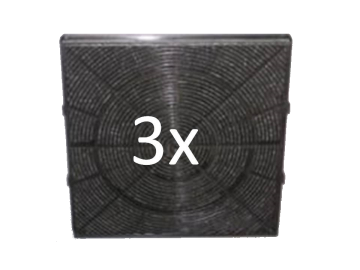 Afzuigkap koolstoffilter 3x