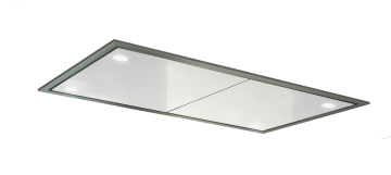 Plafond afzuigkap carina 120x60 wit